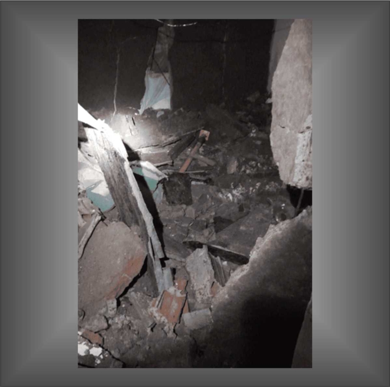 Colapsó el techo de una casa en zona sur