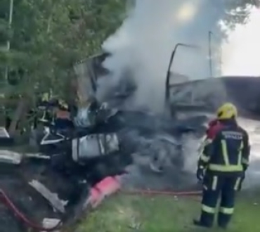 Choque fatal entre dos camiones a la altura de Zavalla