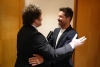 Javier Milei se encontr&oacute; con el Cholo Simeone en Madrid