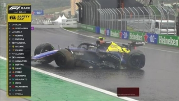Gran Premio de Brasil: Franco Colapinto chocó y abandonó por primera vez