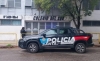 Escuela sin clases por cartel con mensaje mafioso