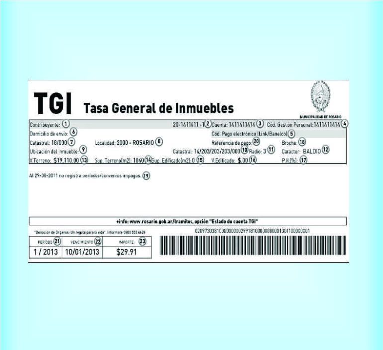 La TGI vendrá con aumento desde Julio