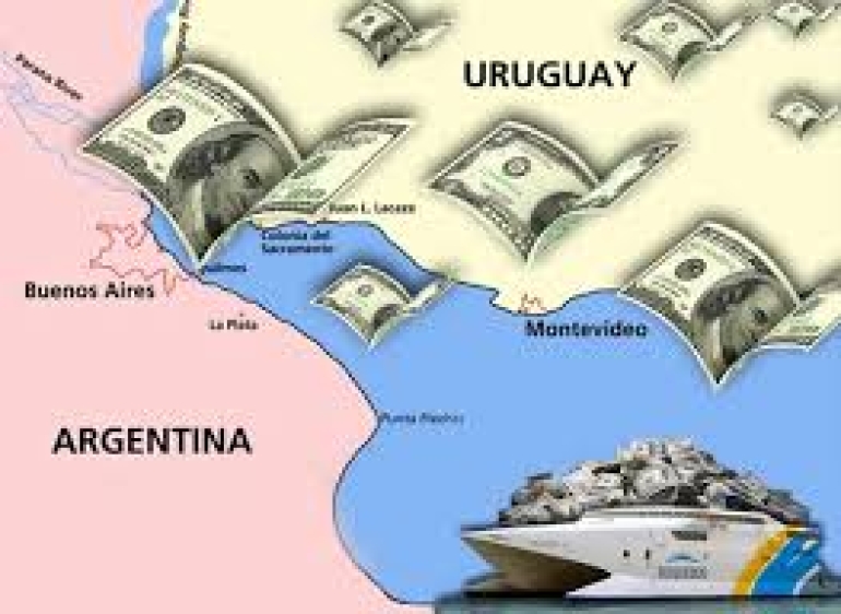 Caen depó­si­tos de argen­ti­nos en Uru­guay: los traen o los trans­fie­ren a Esta­dos Uni­dos