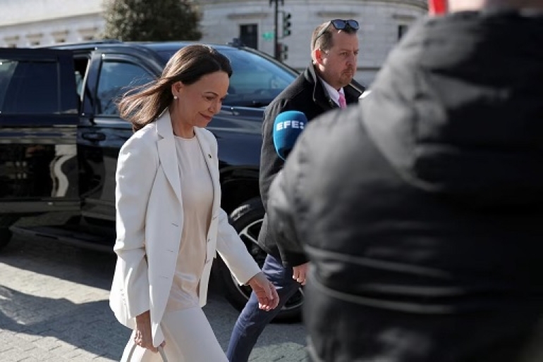 Machado en la Casa Blanca: "Contamos con el presidente Trump para la liberación"