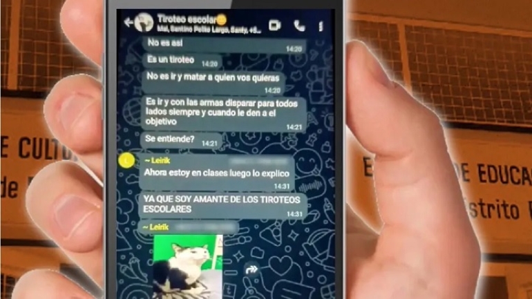 Escalofriantes audios de alumnos que planificaban una masacre en un colegio de Maschwitz