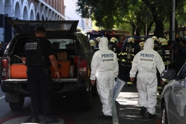 Explotó un paquete en la Escuela Superior de Gendarmería y hay cuatro agentes heridos