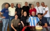 Carlos Salvador Bilardo celebr&oacute; su cumplea&ntilde;os con la visita de los campeones del mundo del 86