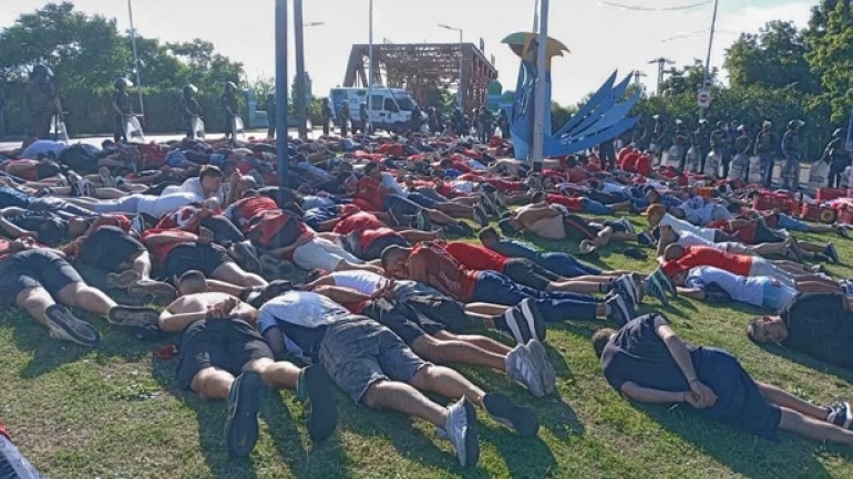 Detuvieron a Bebote Álvarez y más de 100 “Diablos Rojos”