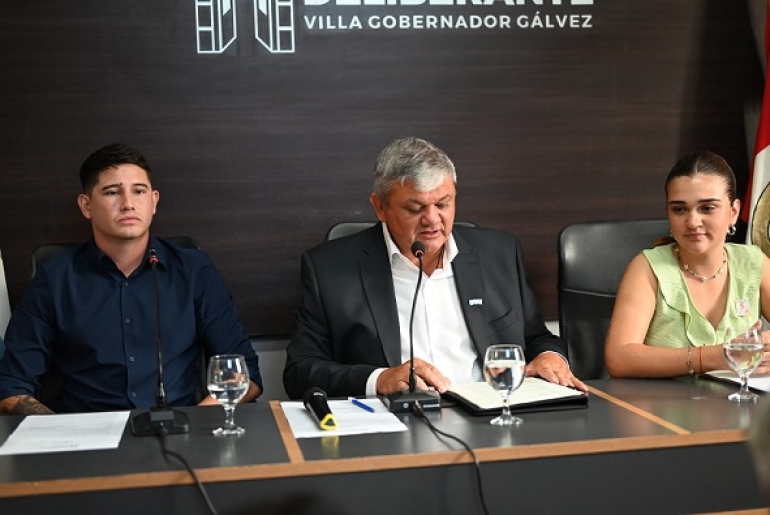 RICCI DIO INICIO AL 45° PERÍODO DE SESIONES ORDINARIAS DEL CONCEJO DELIBERANTE DE VILLA GOBERNADOR GÁLVEZ