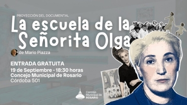"La escuela de la Señorita Olga": el Concejo Municipal de Rosario proyecta un film en homenaje