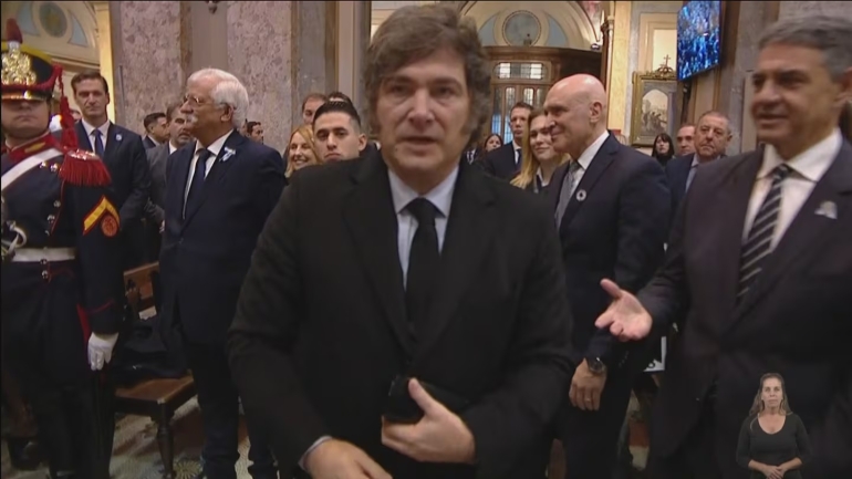 El desplante de Milei: No saludó a Villarruel ni a Jorge Macri