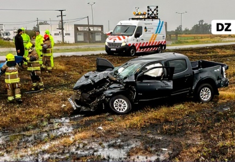 Violento accidente del intendente de Alvear