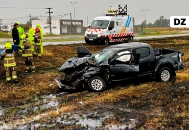 Violento accidente del intendente de Alvear