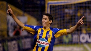 Angel Di María está en Funes y la ilusión Canalla se agiganta