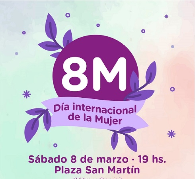 EL MUNICIPIO CONMEMORA EL “DÍA INTERNACIONAL DE LA MUJER” CON FERIAS, MUESTRA FOTOGRÁFICA, DANZAS Y DJ EN LA PLAZA SAN MARTÍN
