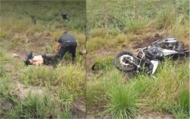 Marcos "El Chino" Maidana chocó y debió ser trasladado de urgencia: quedó internado