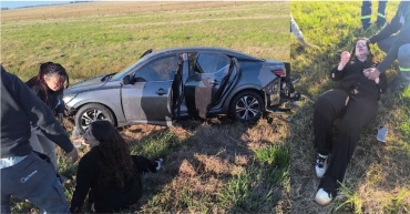 José y Rocío Bonacci sufrieron un despiste en la ruta y resultaron heridos